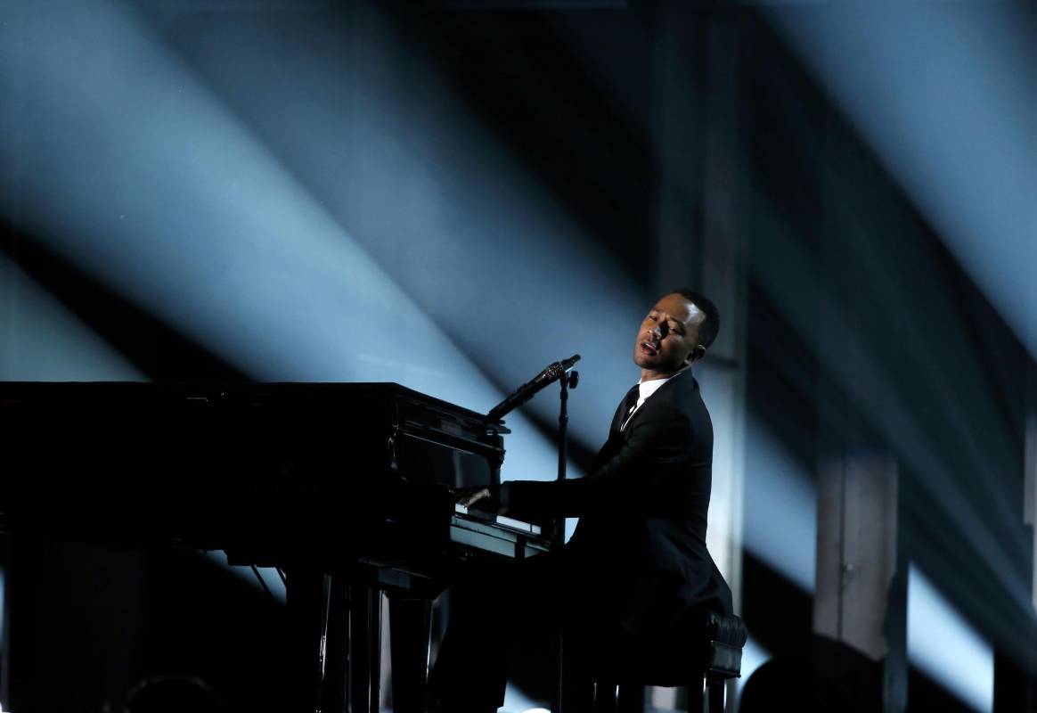 John Legend interpretó Glory, la canción de la película Selma. FOTO Reuters