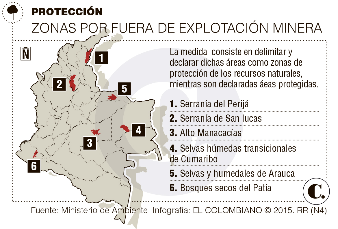 Colombia inicia proceso para seis nuevos parques