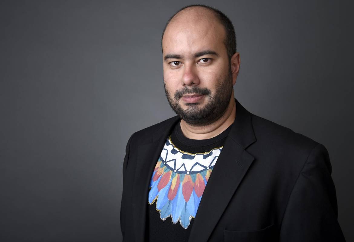 El colombiano Ciro Guerra posó para el retrato oficial de cada uno de los nominados. El abrazo de la serpiente, su película nominada como Mejor película extranjera. Es la primera nominación para Colombia en esta categoría. FOTO AP