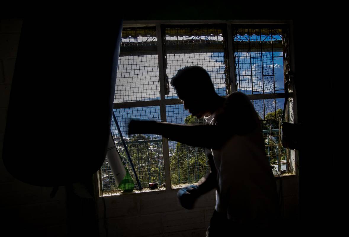 Una pequeña casa del sector fue acondicionada como centro de entrenamiento. FOTO: JUAN ANTONIO SÁNCHEZ O.
