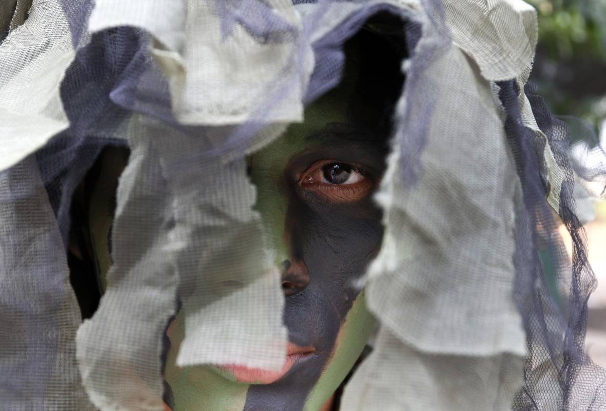 Ejercicios de entrenamiento de la Brigada Móvil numero 25 de la Fuerza de Tarea Nudo del Paramillo del Ejército, cuya misión es combatir a los frentes 18 y 36 de las Farc, al Eln y a las Bacrim en el norte de Antioquia y sur de Córdoba. Foto: Donaldo Zuluaga Velilla