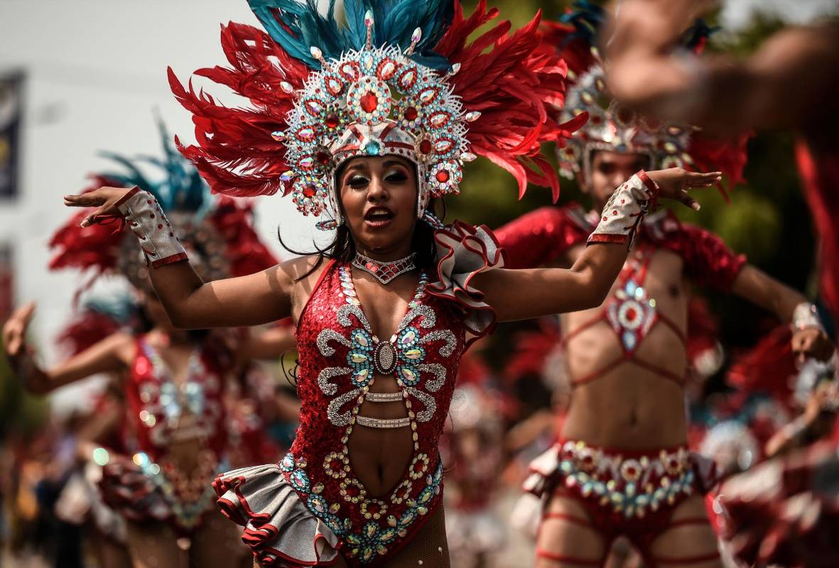  Desfile de fantasía durante el Carnaval de Barranquilla. Foto: JOAQUIN SARMIENTO / AFP