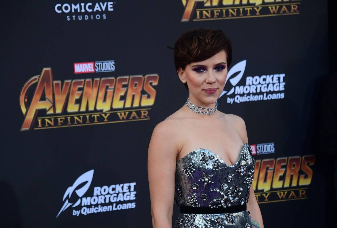Scarlett Johansson con un nuevo corte de pelo. FOTO AFP