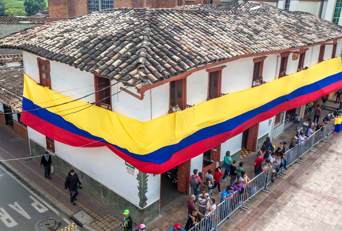 Hoy los colombianos estamos de Fiesta. Celebramos los 210 años del grito de la independencia. FOTO: Juan Antonio Sanchez