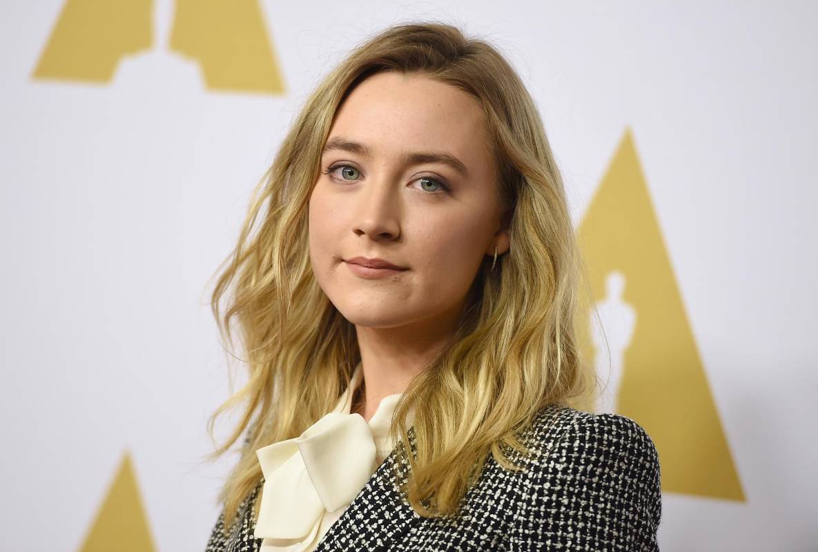 Saoirse Ronan está nominada como Mejor actriz principal por Brooklyn. FOTO AP