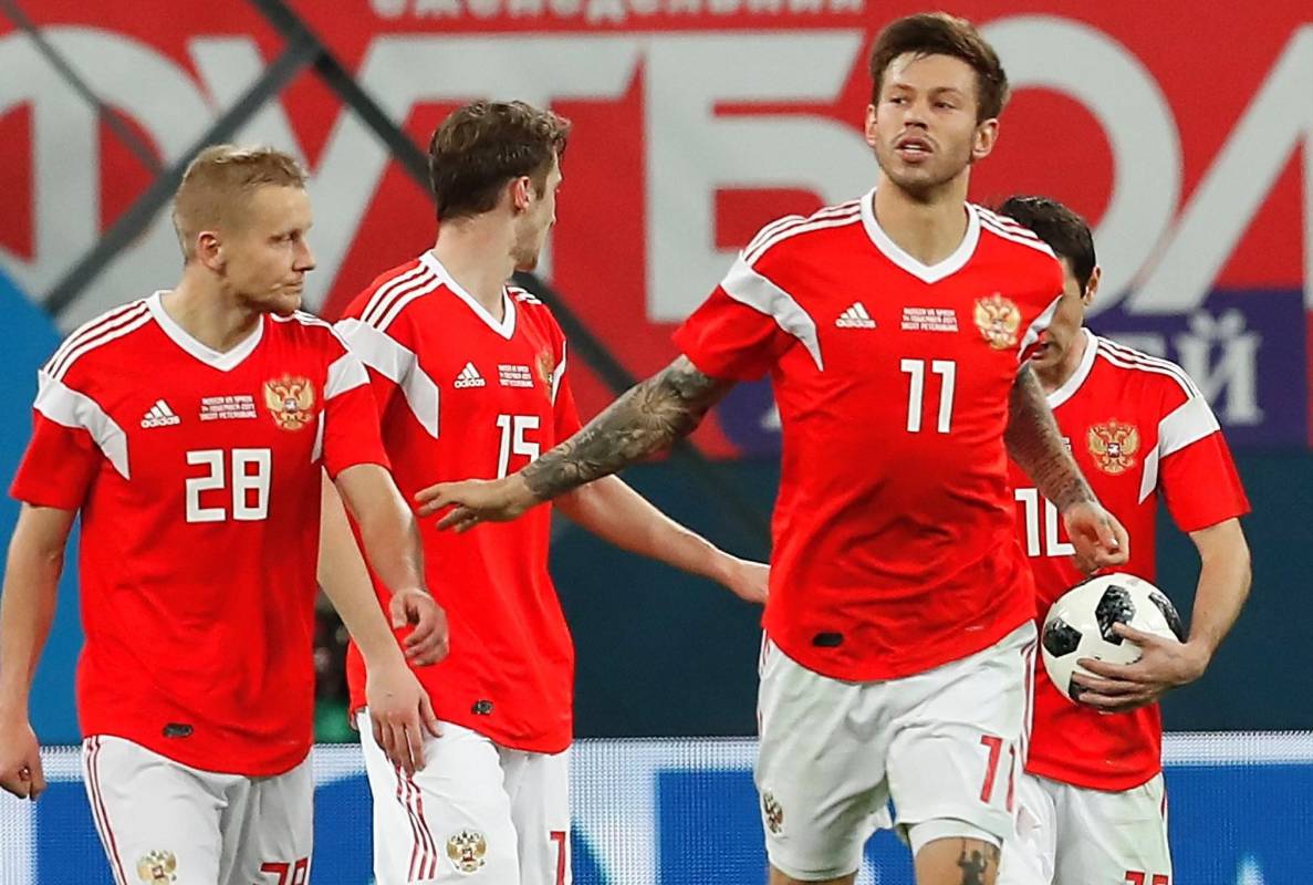Selección de Rusia, anfitriona del Mundial 2018. FOTO EFE