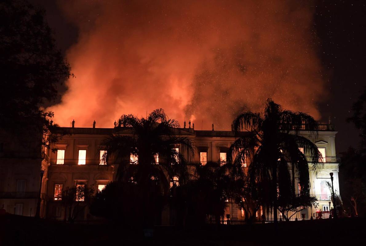 Vinculada a la Universidad Federal de Rio de Janeiro (UFRJ), la institución había sufrido recortes en la financiación, que le obligó a cerrar al público varios de sus espacios. FOTO AFP