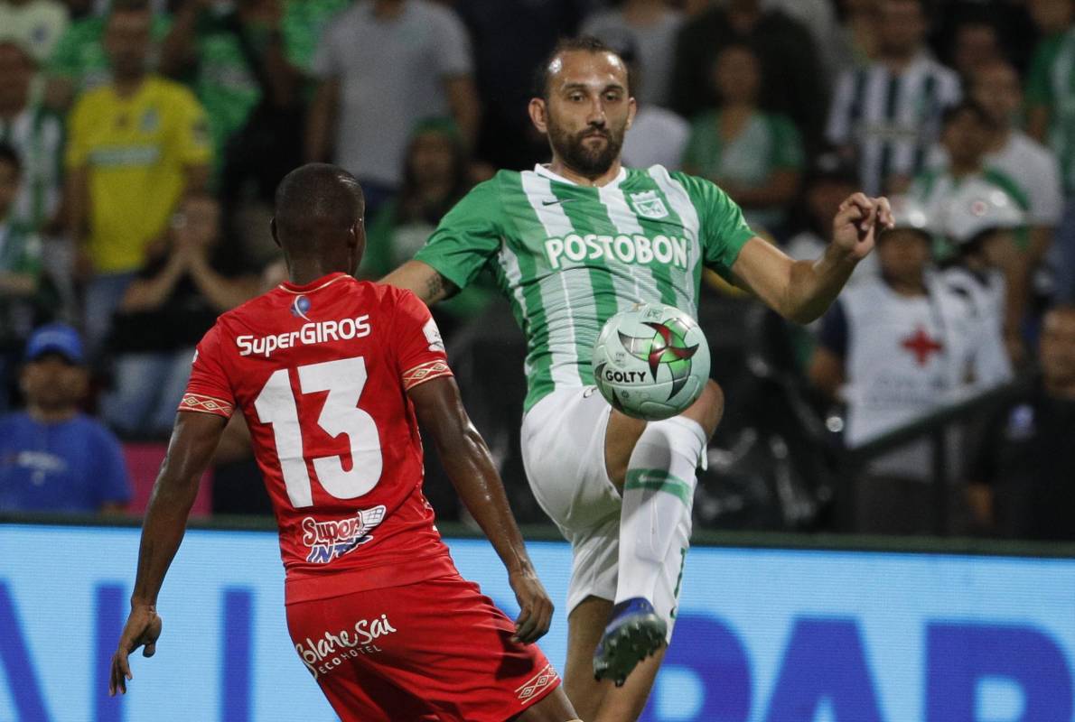 Nacional recupero su jerarquía para vencer al América que lleva diez años sin ganarle en el Atanasio Girardot. Foto: Manuel Saldarriaga Quintero