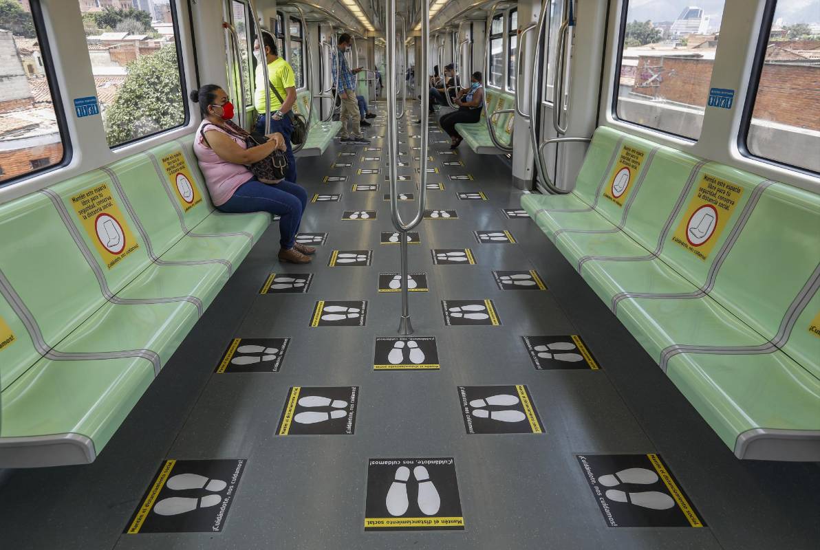 El metro dispone del 100% de su flota. Foto: Manuel Saldarriaga Quintero