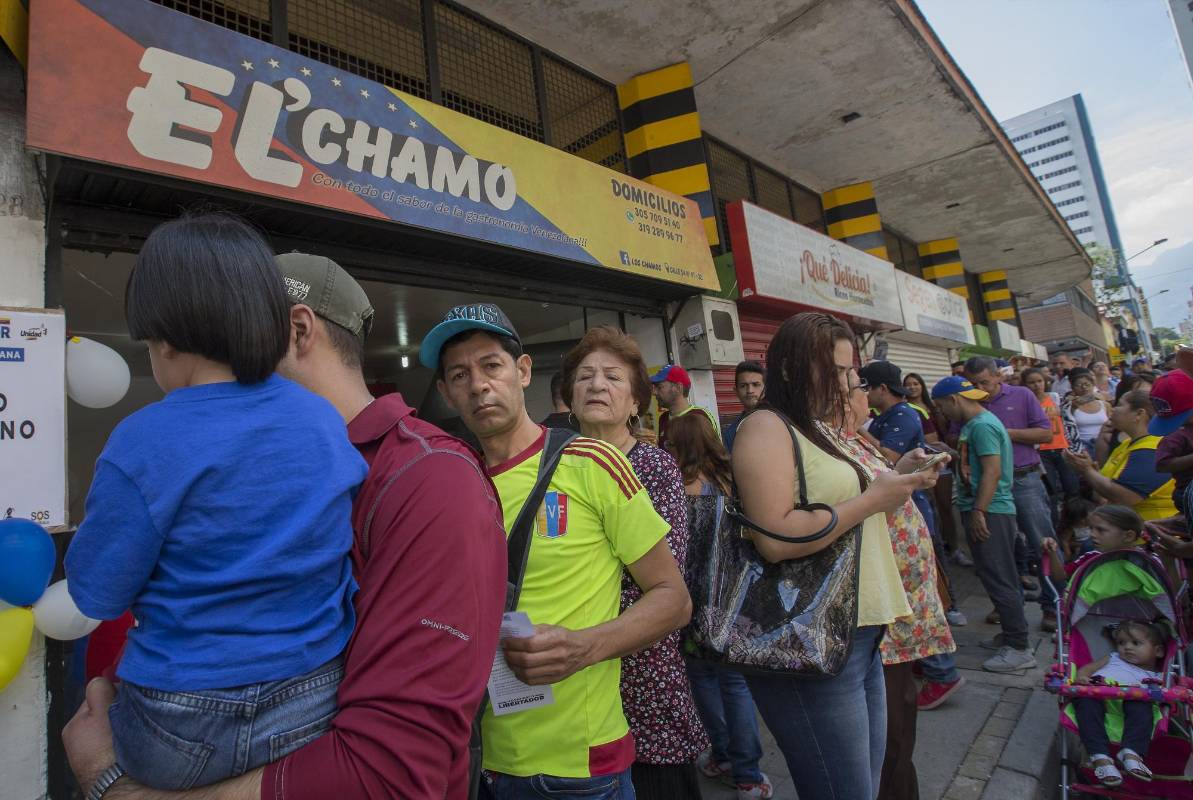 Este punto, en el centro de la ciudad, fue uno de los más concurrridos. FOTO DONALDO ZULUAGA 