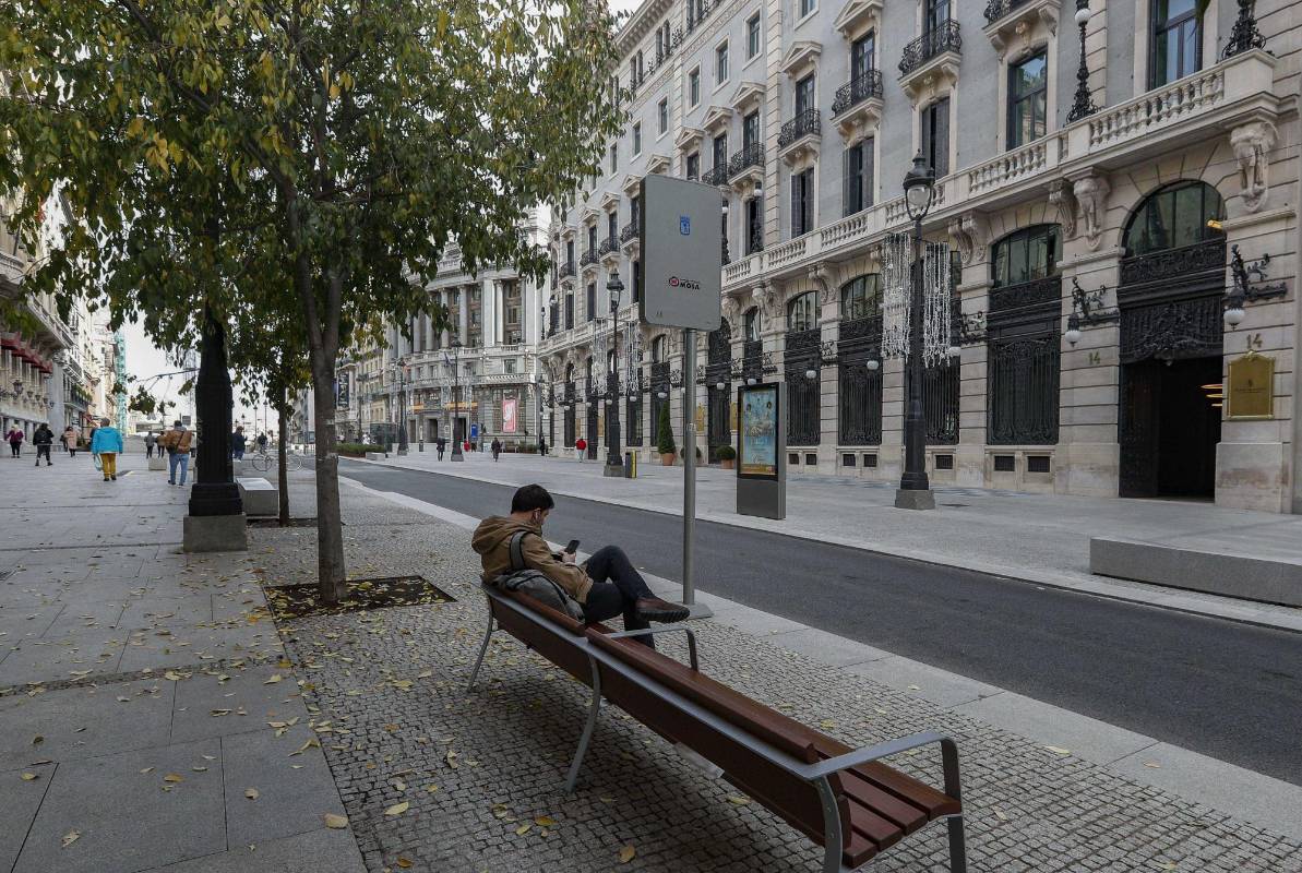El rebrote de Covid en España tiene a lugares emblemáticos sin turistas. Muchos Países Europeos se prepararan para un aislamiento preventivo en la época navideña atípica que se avecina. Foto: Manuel Saldarriaga Quintero.