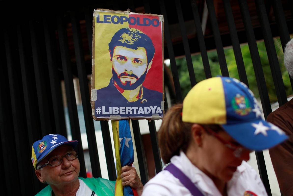 La liberación de López era uno de los principales reclamos de los opositores en las mesas de negociaciones iniciadas a finales de 2016 con el Gobierno de Nicolás Maduro. FOTO REUTERS