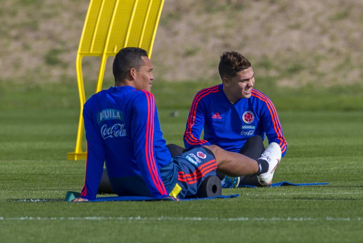 Con los 23 jugadores a tope, la selección Colombia se prepara para su debut mundialista en Rusia. Foto: Juan Antonio Sánchez, enviado especial.