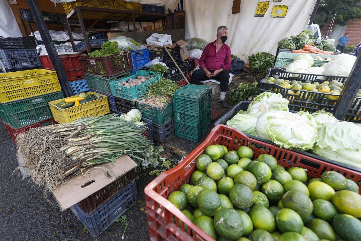 Con un aproximado de 5.985 toneladas de productos proveniente del todo departamento, la plaza Mayorista se abastece para que las familias puedan conseguir a precios económicos sus alimentos. Foto: Manuel Saldarriaga Quintero.