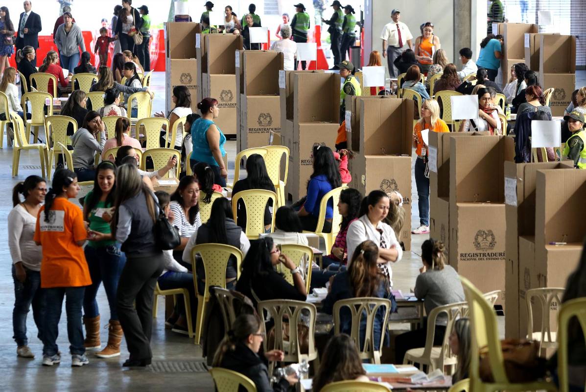 El presidente de la República, Juan Manuel Santos, aseguró que las elecciones de este domingo fueron las más pacíficas de los últimos tiempos. FOTO Julio César Herrera