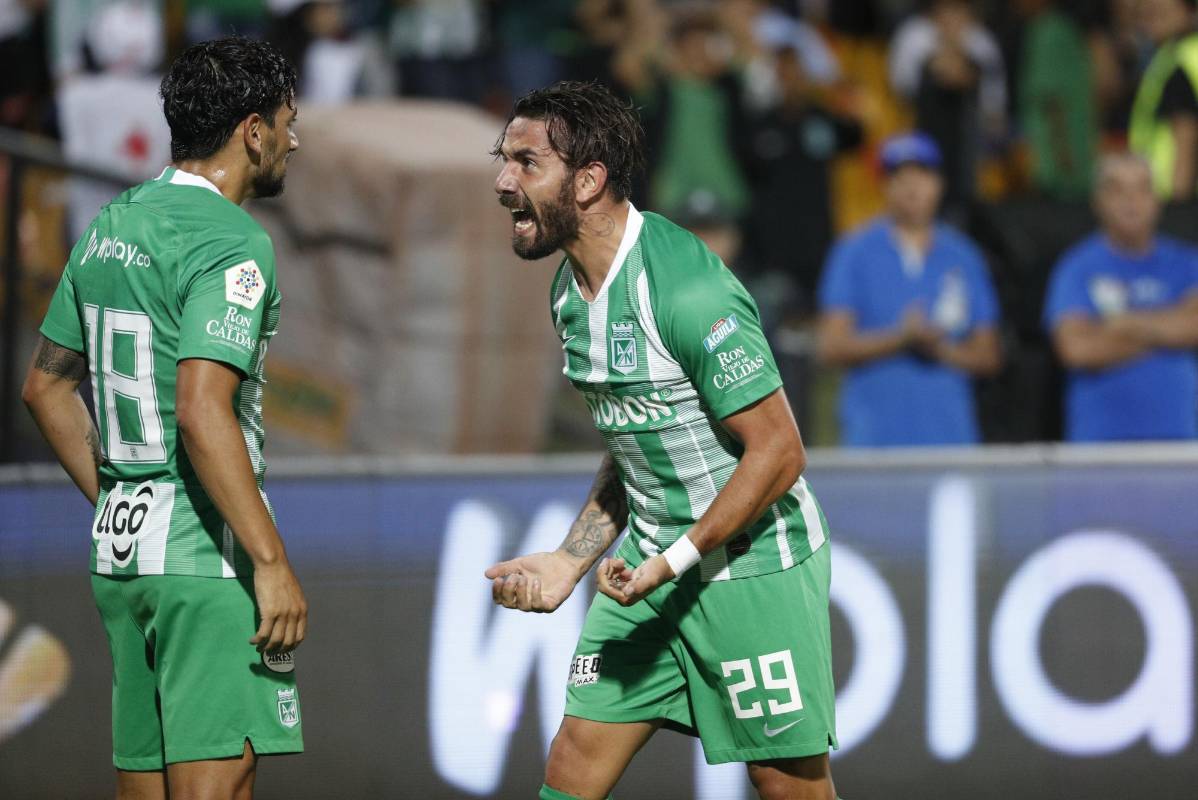 Con goles de Patricio Cucchi (9’) y Daniel Muñoz (51’ y 59’) el verde logró la primera victoria en su debut en el cuadrangular semifinal de la Liga. Foto: Manuel Saldarriaga