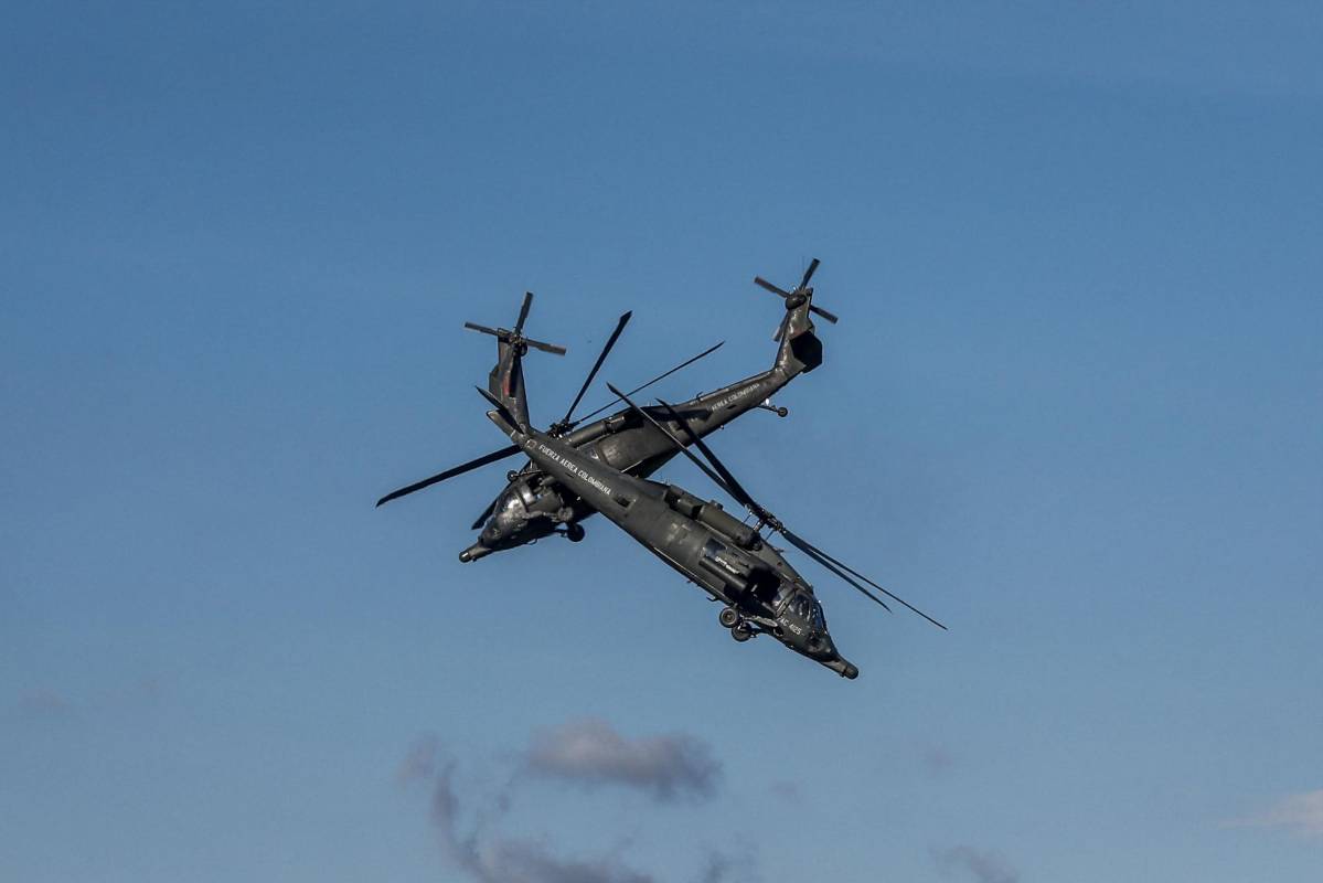 También los helicópteros Arpía. FOTO: JAIME PÉREZ