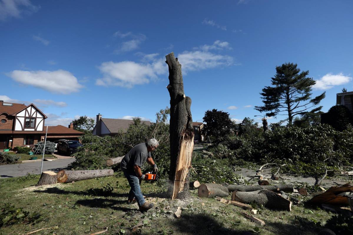 A última hora de la tarde se emitió una alerta meteorológica para todo el sur de Ontario y Quebec. FOTO REUTERS