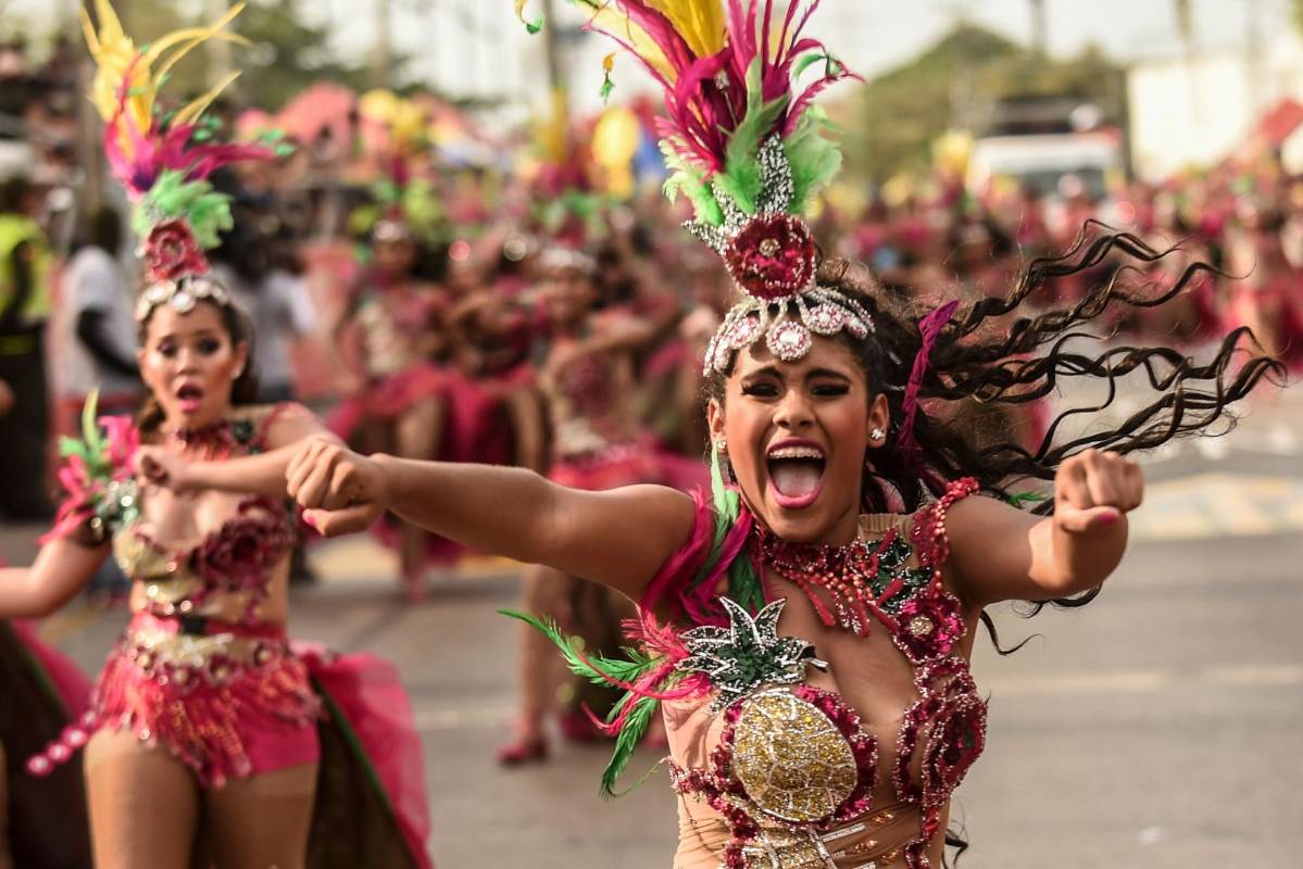 Desfile de fantasía durante el Carnaval de Barranquilla. Foto: JOAQUIN SARMIENTO / AFP