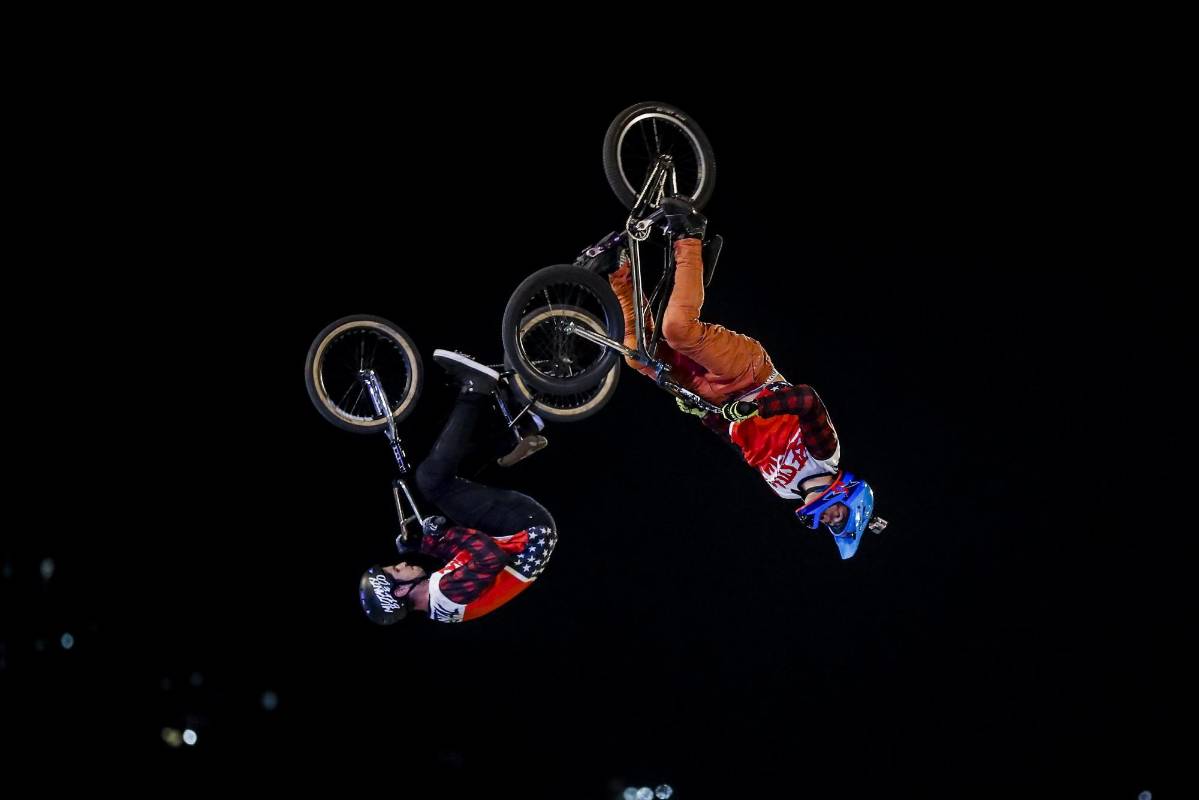 Se presentaron los mejores exponentes de expresiones deportivas como BMX freestyle. Fotos: Jaime Pérez.