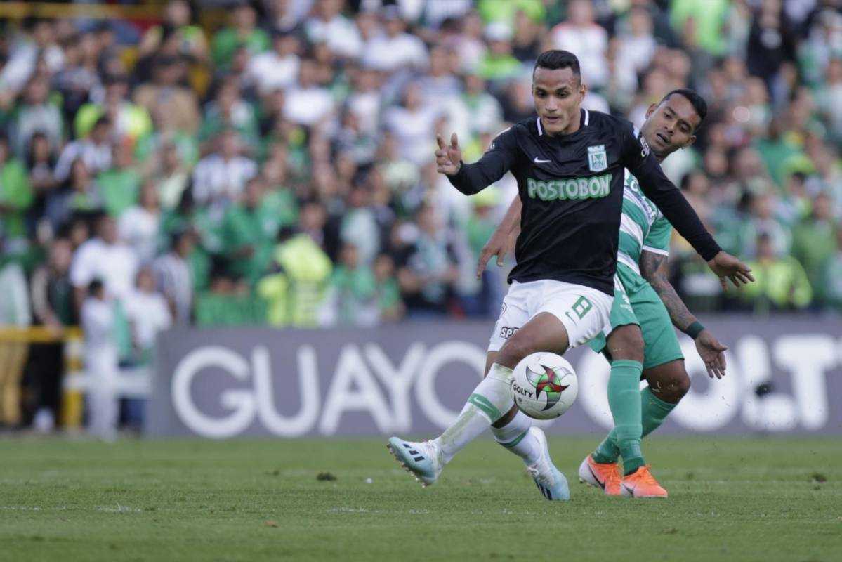 Bryan Rovira fue uno de los de mejor actuación entre el discreto juego verde en El Campín. Foto: Colprensa