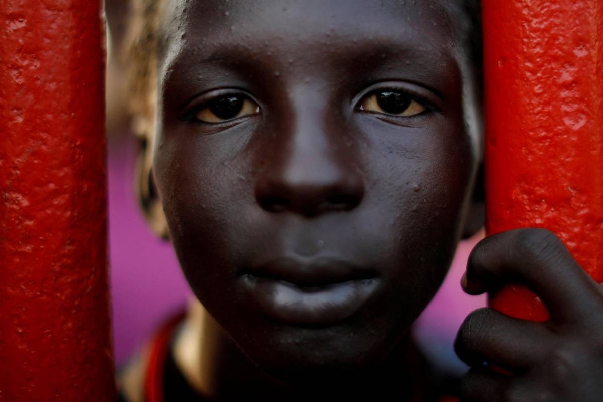 Jonathan Rodriguez, un niño de siete años que hacía parte de una caravana que viajaba de Centro América a Estados Unidos. Noviembre de 2018. Foto: Reuters