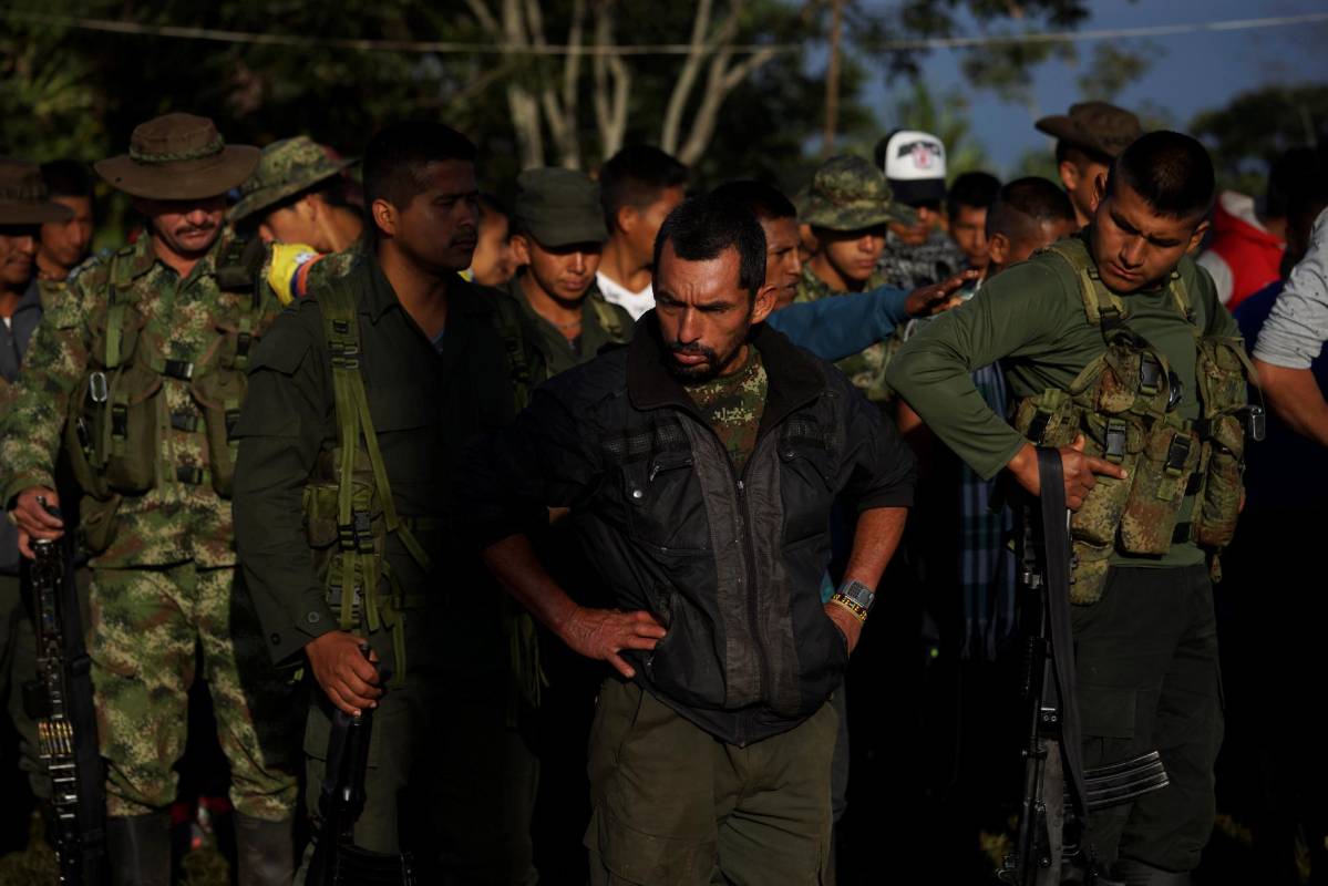 El proceso de entrega de armas de Farc avanza en las zonas veredales. FOTO FEDERICO RÍOS (REUTERS)