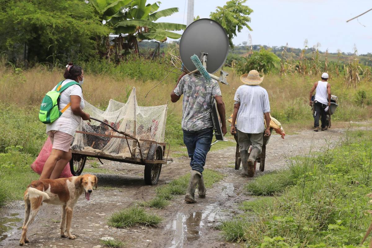 En un caserío conocido como La Isla de la Amargura de Cáceres, Antioquia, el clan del golfo amenazó a sus pobladores, todos ellos campesinos, el pasado 2 de septiembre lo que causó una salida masiva por temor a represalias de este grupo armado ilegal. Hoy este lugar está vacío. Foto: Jaime Pérez, enviado especial.