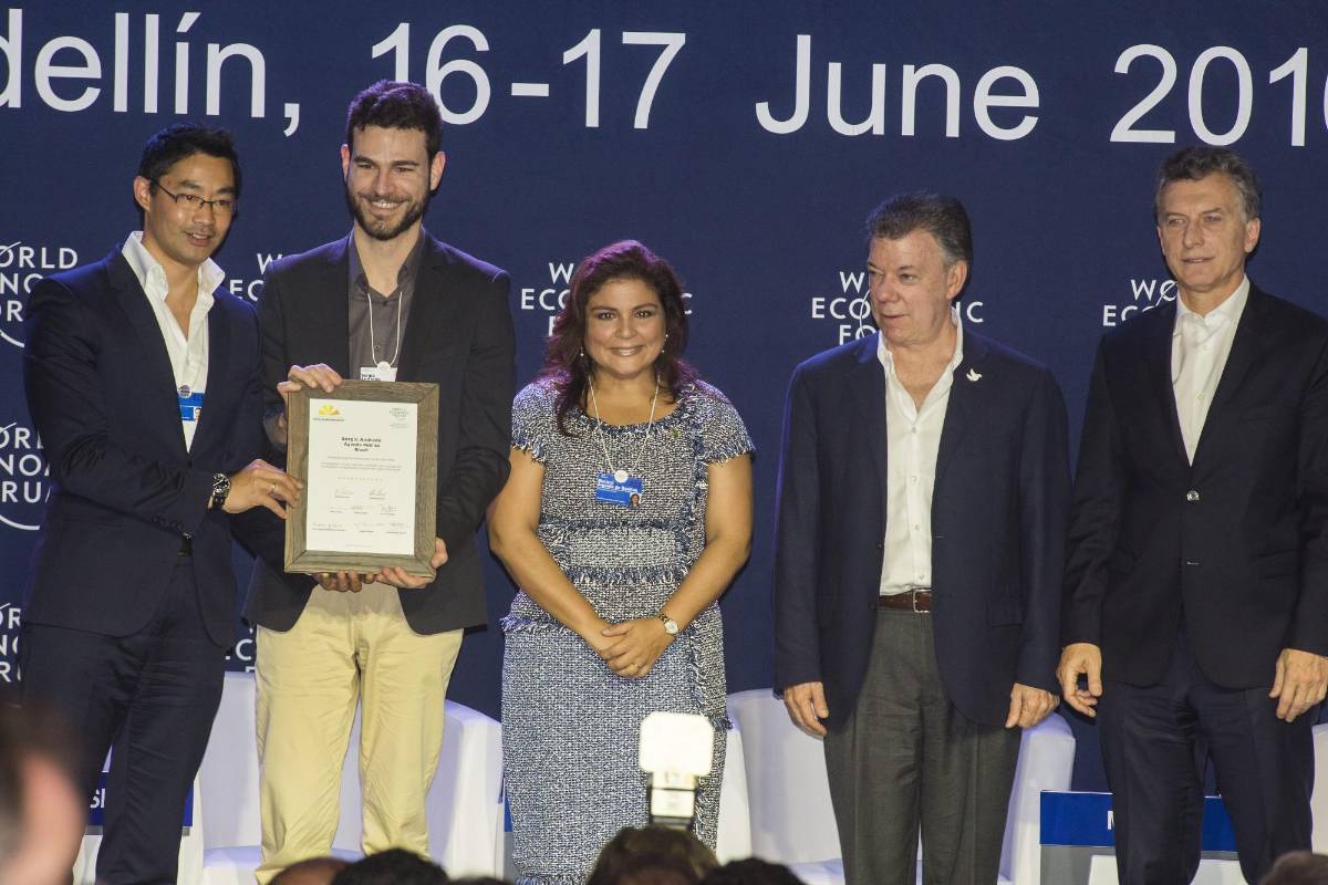 El Foro Económico Mundial, capítulo América Latina, se desarrolla entre el 16 y el 17 de junio en el hotel Intercontinental de Medellín. FOTO MANUEL SALDARRIAGA