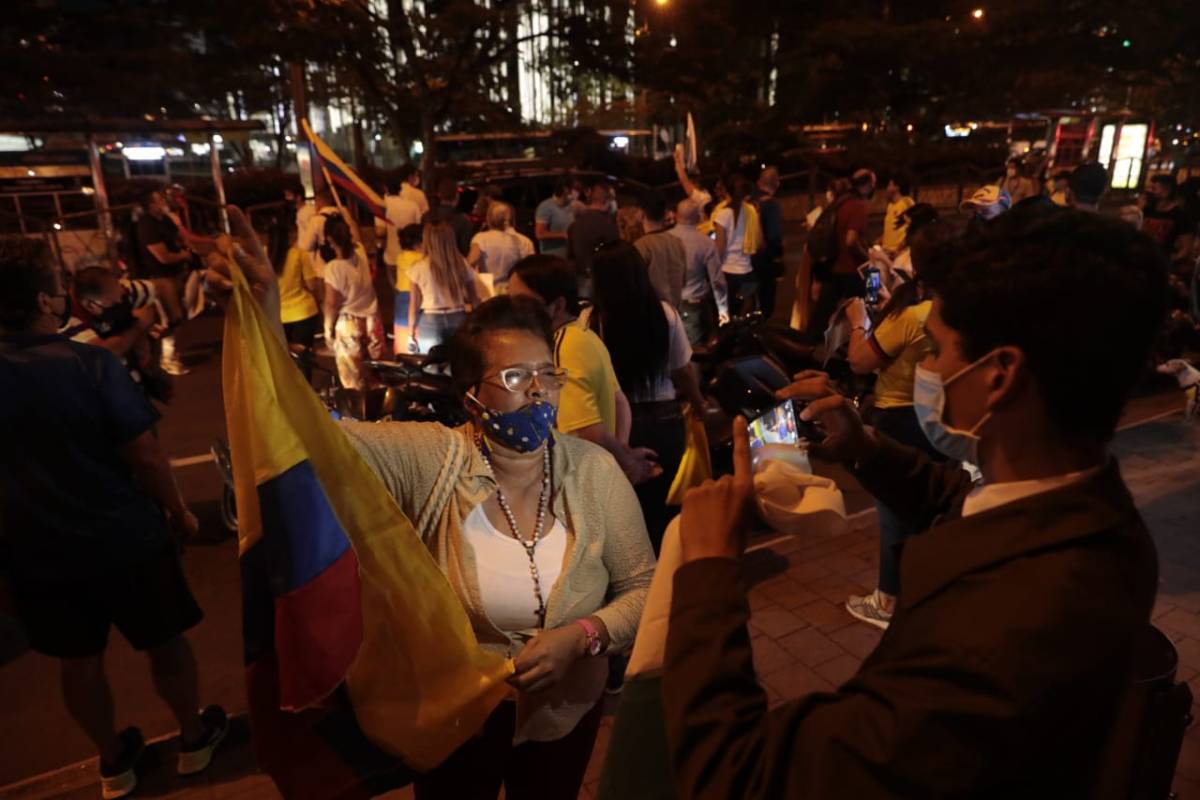 La secretaría de Movilidad de Medellín reportó que por el momento no hay alteraciones al tráfico. FOTO CARLOS VELÁSQUEZ