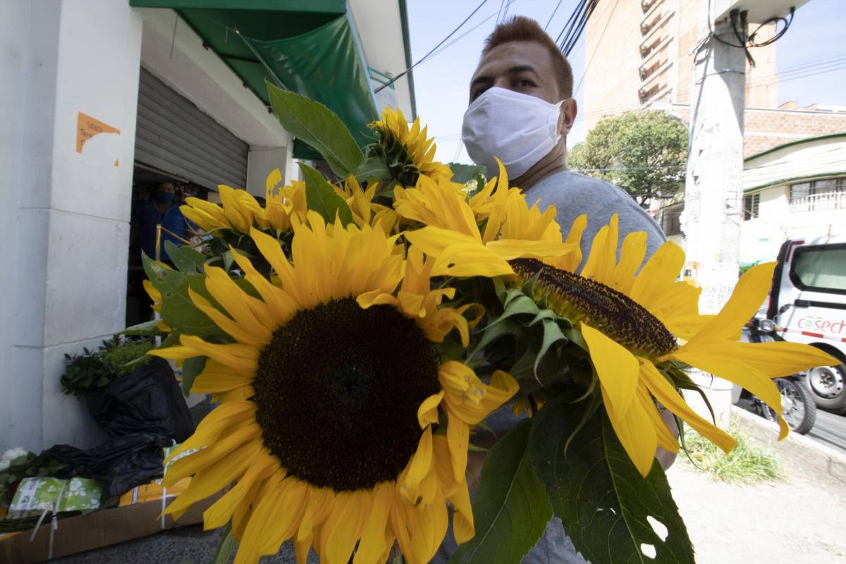 Regalar flores es una tradición que demuestra el amor por las madres y es símbolo de embellecer los sentimientos. Foto: Edwin Bustamante.
