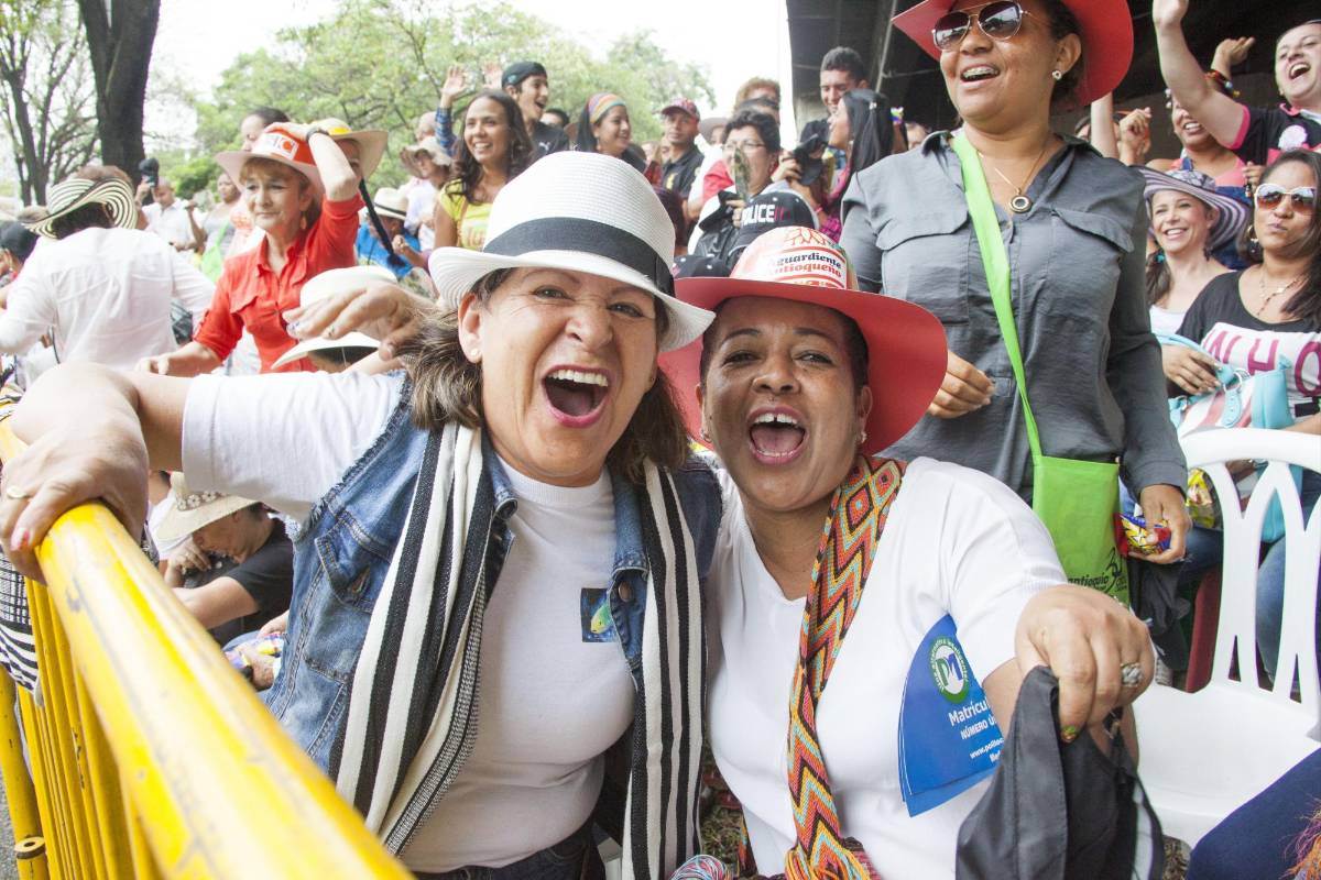 Asistentes al Desfile de Silleteros. FOTO MARIO VALENCIA.