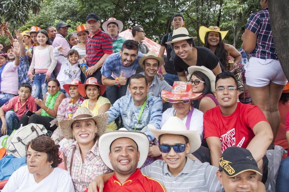 Asistentes al Desfile de Silleteros. FOTO MARIO VALENCIA.