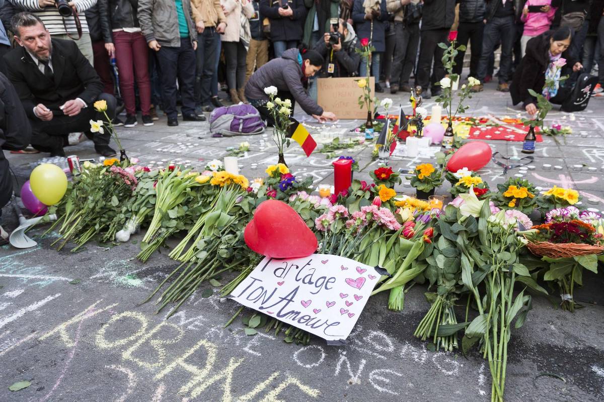 Los atentados tuvieron lugar cuatro días después de la detención en Bruselas del supuesto participante de los ataques de noviembre en París en los que murieron 130 personas. FOTO AFP