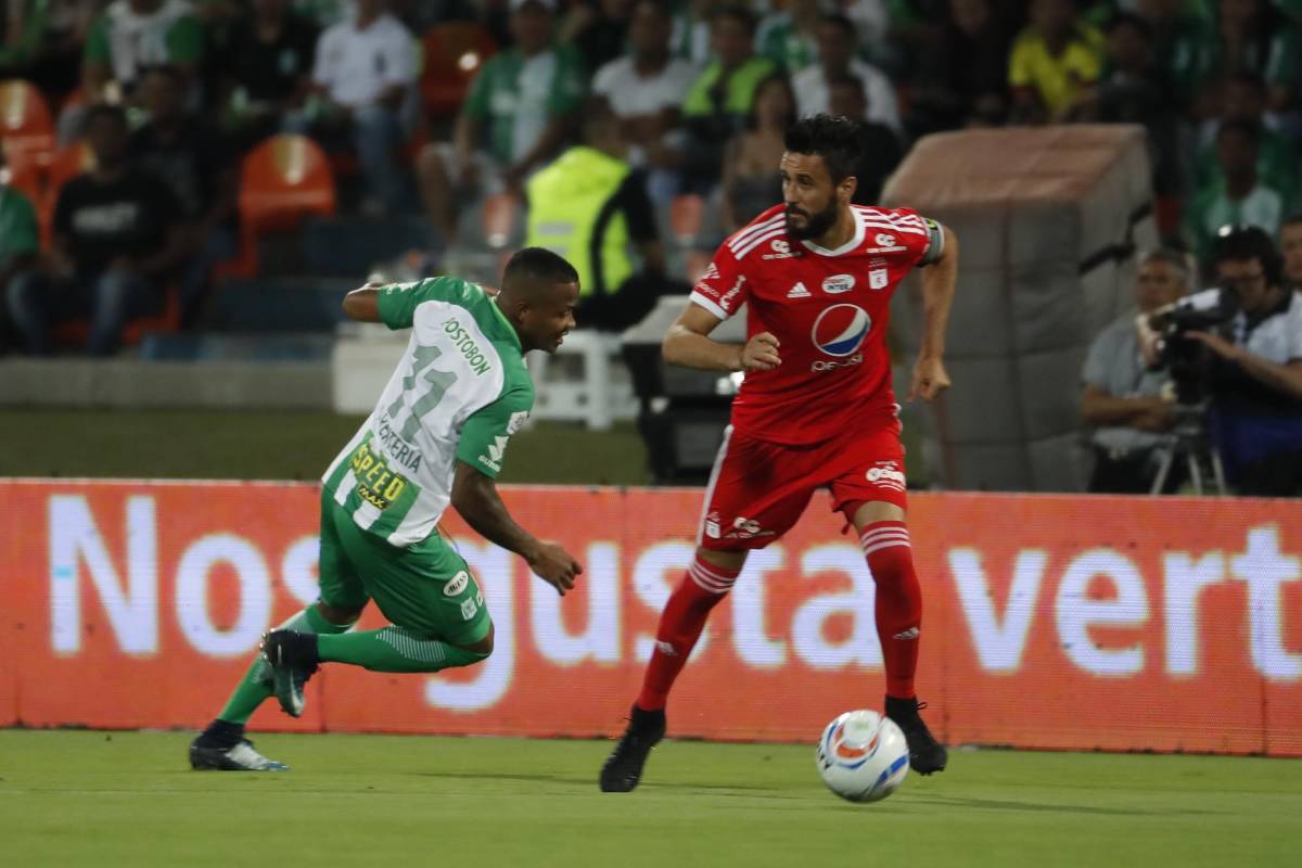 Nacional sufrió para vencer a un defensivo América de Cali. El equipo de Almirón volvió a la victoria luego de dos fechas. FOTO RÓBINSON SÁENZ