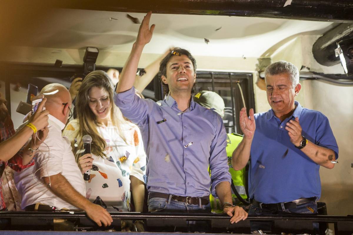 Daniel Quintero se convirtió en el alcalde más votado de la historia de Medellín. Foto: Carlos Alberto Velásquez