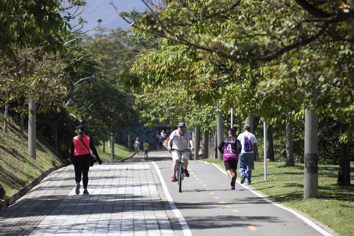 El Parque Juanes de La Paz un sitio de espacio recreativo con cerca de 70.000 metros cuadrados para realizar actividades al aire libre. Foto : Edwin Bustamante.
