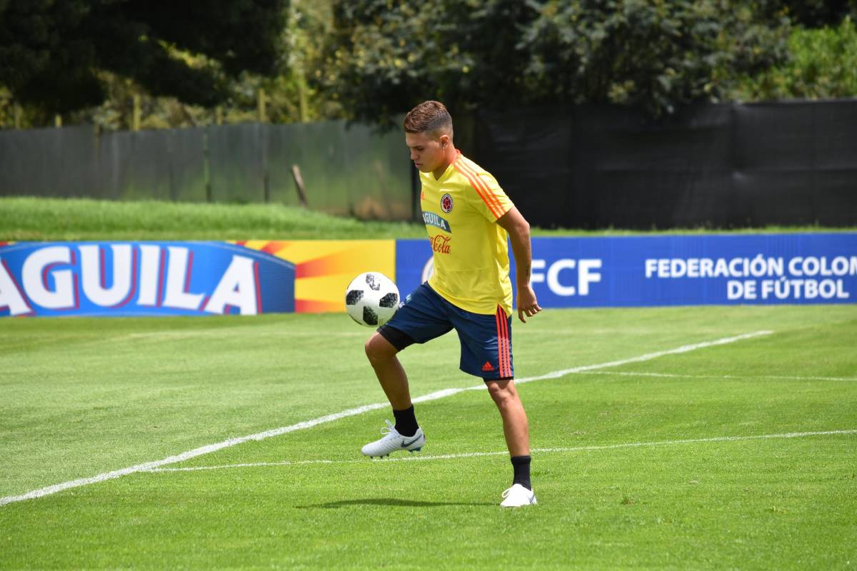 Juan Fernando Quintero, jugador de River Plate, anhela estar en su segundo Mundial consecutivo. FOTO CORTESÍA FEDERACIÓN COLOMBIANA DE FÚTBOL