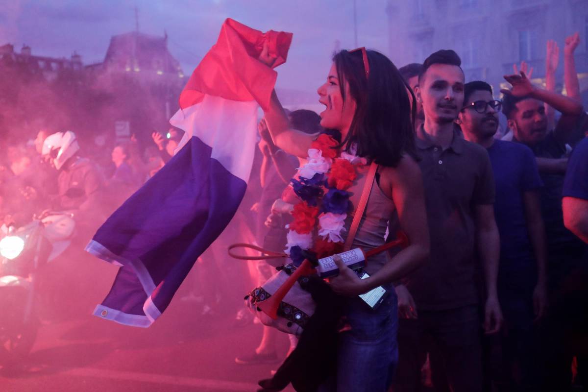Con un solitario gol de Samuel Umtiti los franceses se metieron en la final de la Copa del Mundo y dejaron por fuera a la sorprendente Bélgica, que ahora disputará el partido por el tercer puesto. Foto : AFP