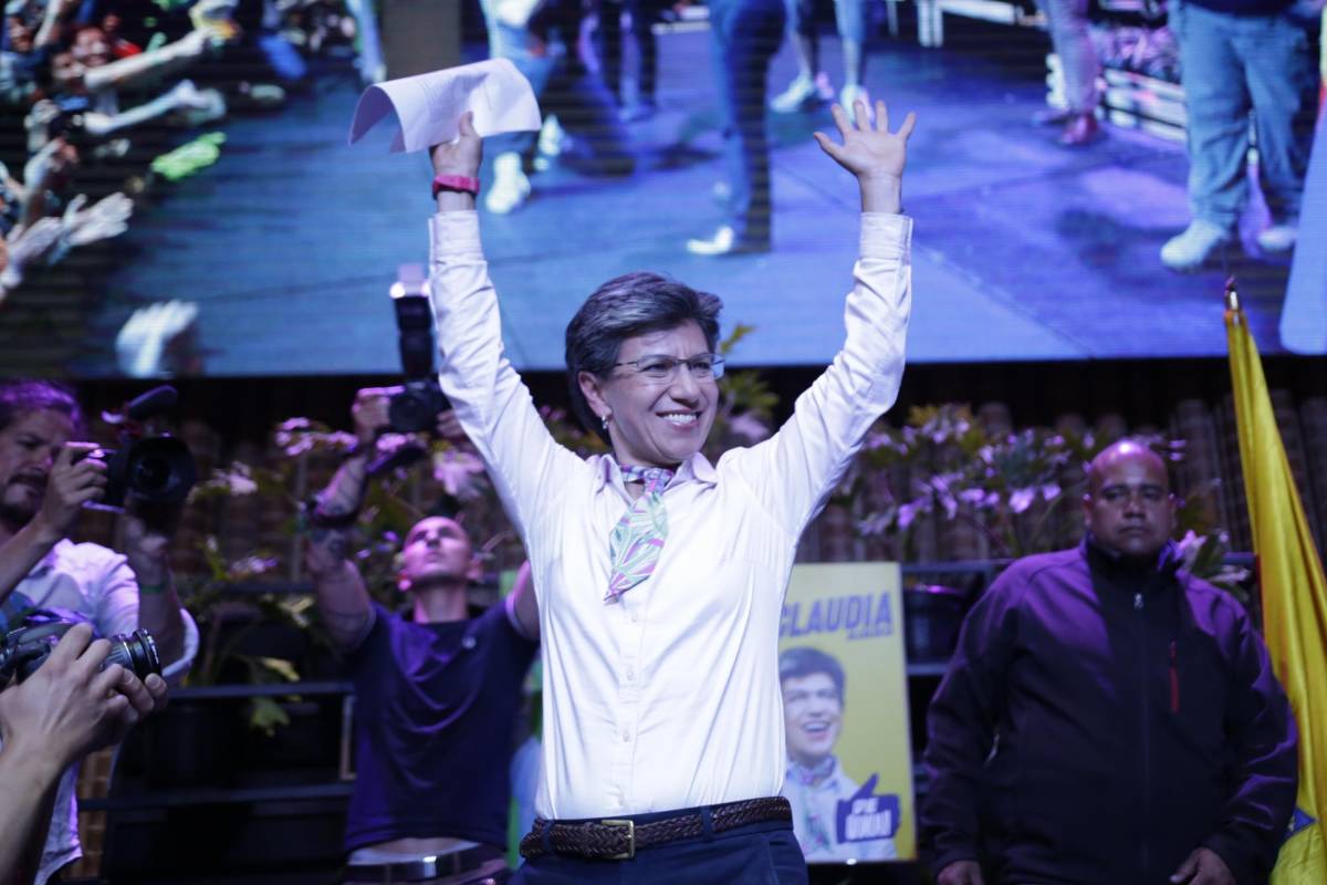 Claudia López fue elegida alcaldesa de Bogotá. Foto: Colprensa.