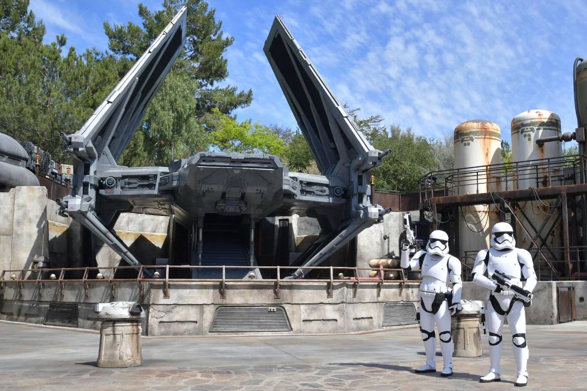 Todo lo de Star Wars en esta nueva atracción. FOTO AFP
