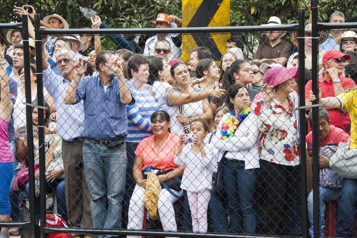 Asistentes al Desfile de Silleteros. FOTO MARIO VALENCIA.