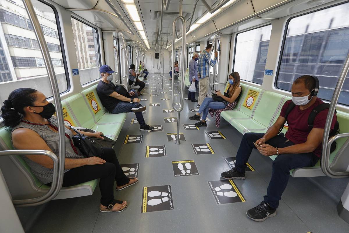 El metro dispone del 100% de su flota. Foto: Manuel Saldarriaga Quintero