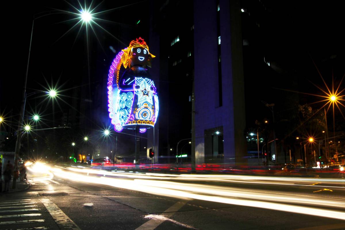 En el cruce de La Playa con la avenida Oriental estará un ángel de 14 metros de altura. FOTO EL COLOMBIANO