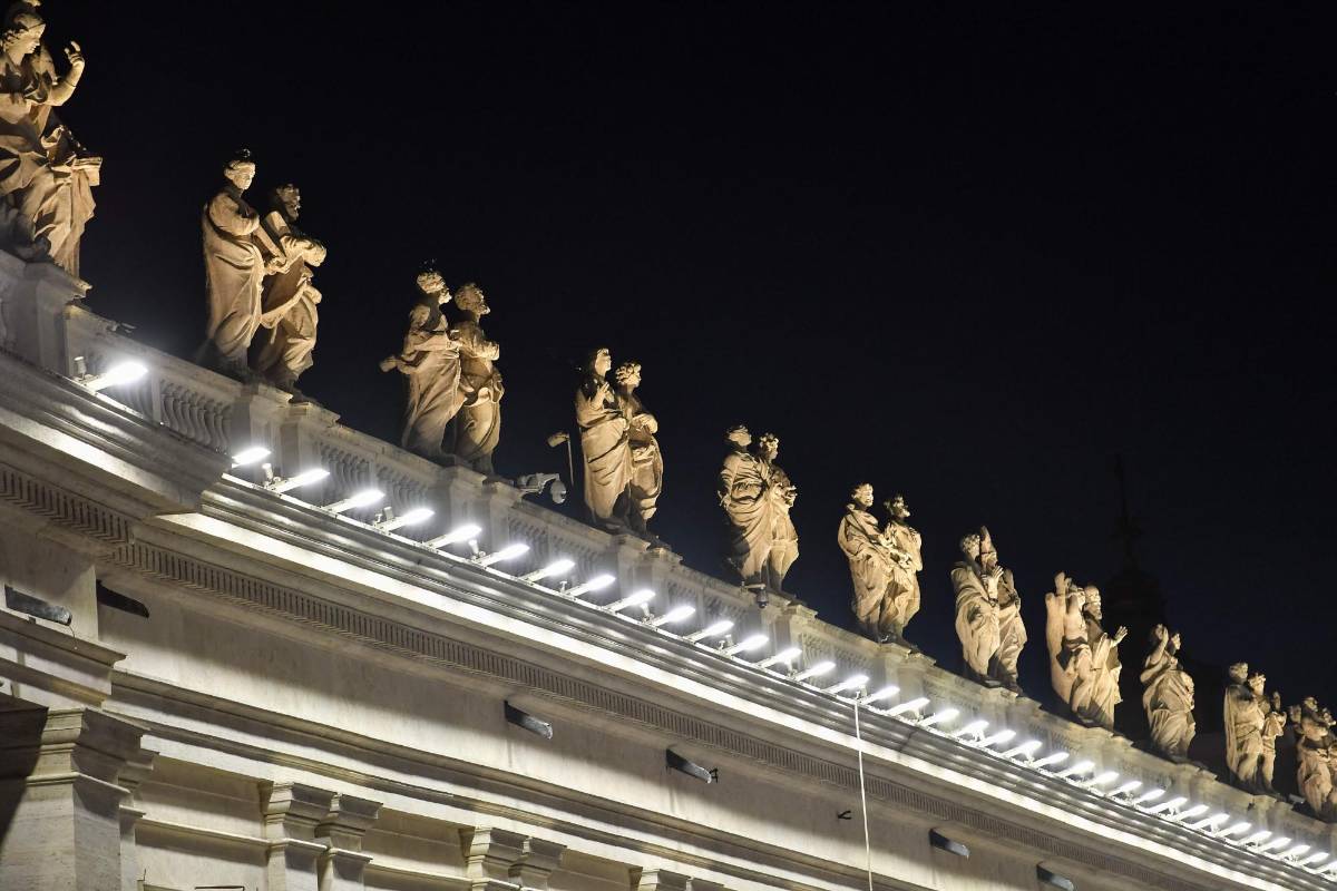 Algunos detalles de la iluminación exterior. FOTO Andreas Solaro / AFP