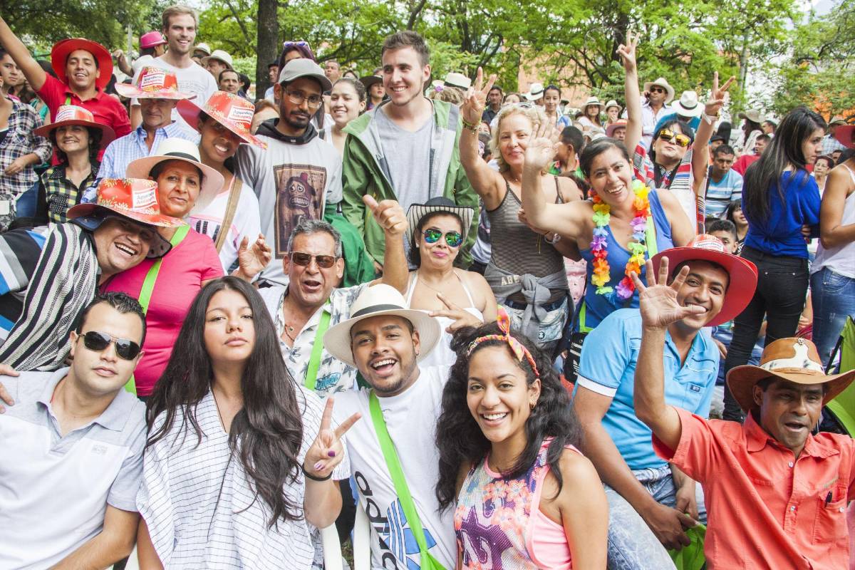 Asistentes al Desfile de Silleteros. FOTO MARIO VALENCIA.