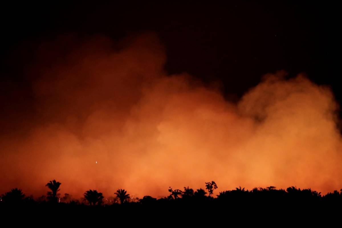 Según el Instituto Nacional de Investigaciones Espaciales (Inpe), entre el 1 de enero y el 19 de agosto de este año se han registrado 72.843 focos de incendios en la Amazonia, 83 % más que en el mismo periodo de 2018. Foto: Reuters