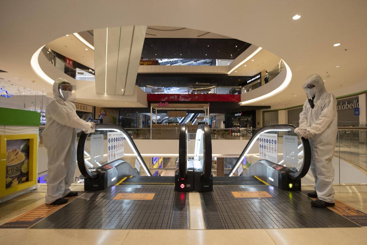 El aforo máximo del centro comercial será de 30% de su capacidad. Foto: Jaime Pérez 