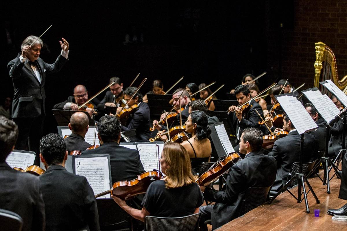 Concierto realizado en El Teatro Metropolitano de Medellín. FOTO JAIME PÉREZ.