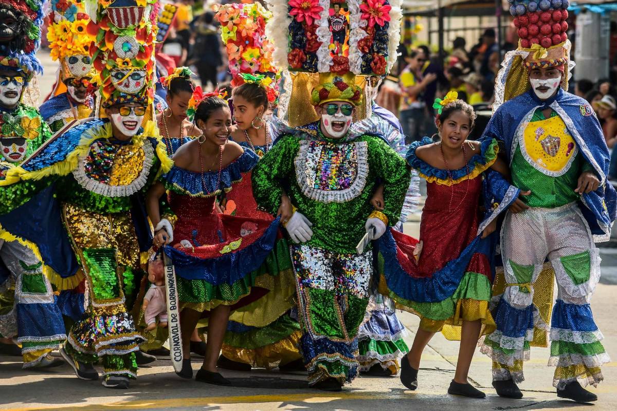 Desfile de fantasía durante el Carnaval de Barranquilla. Foto: JOAQUIN SARMIENTO / AFP
